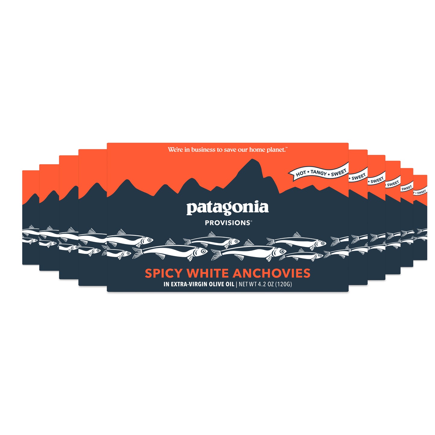 Spicy Anchovies, 10 Pack Case