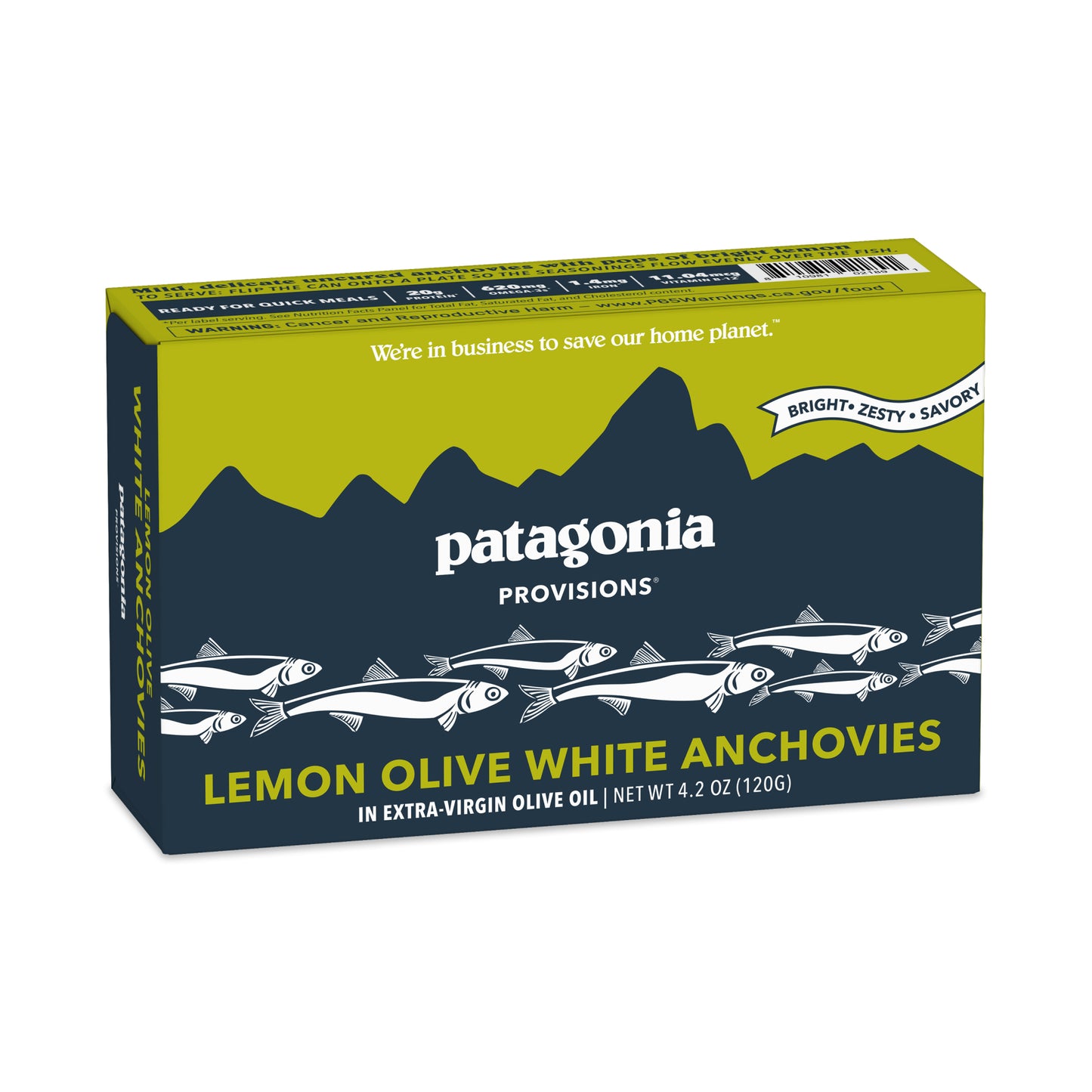 Lemon Olive Spanish White Anchovies, 10 Pack Case