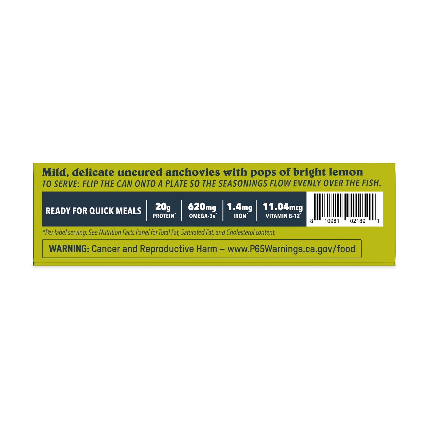 Lemon Olive Spanish White Anchovies, 10 Pack Case