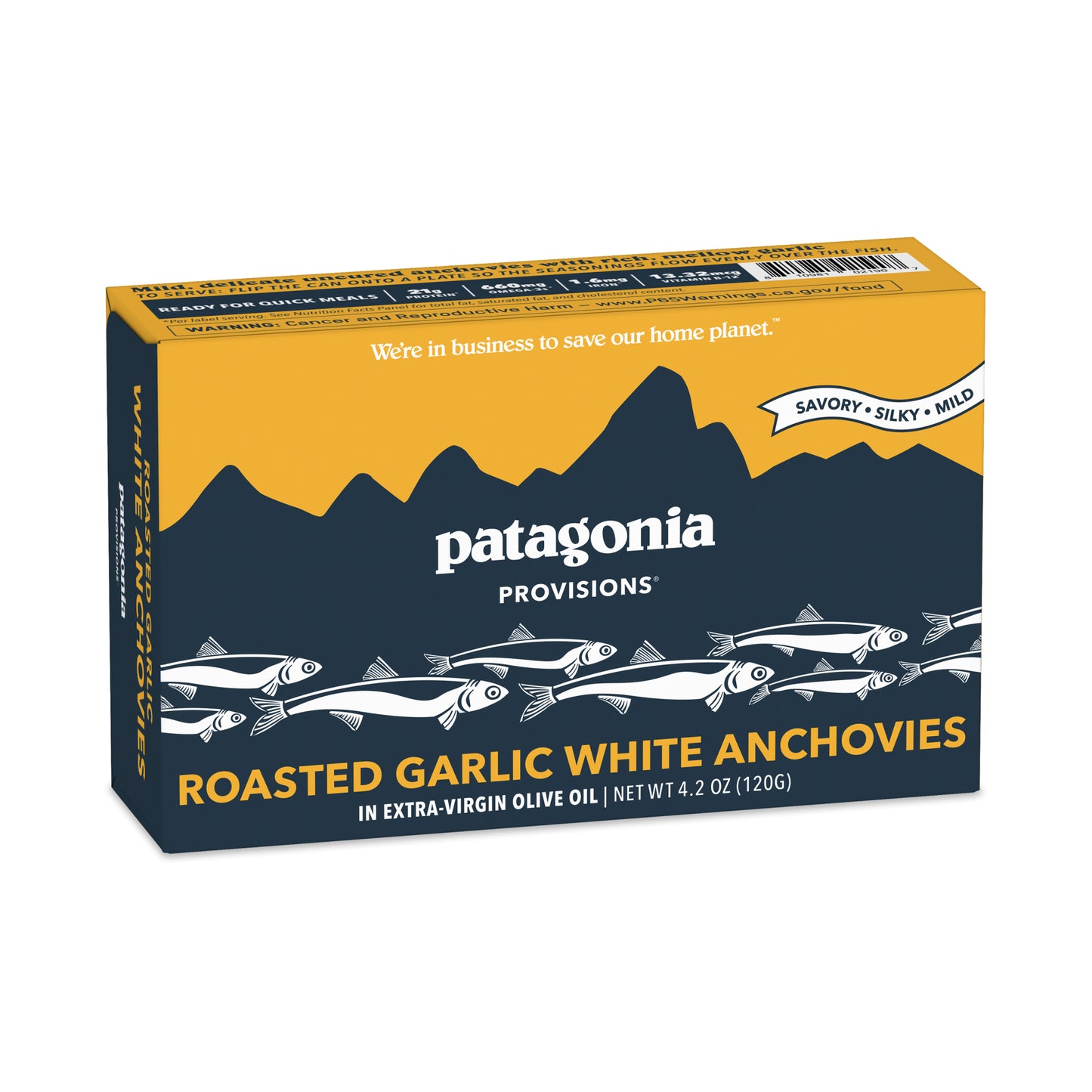 Roasted Garlic Spanish White Anchovies, 10 Pack Case