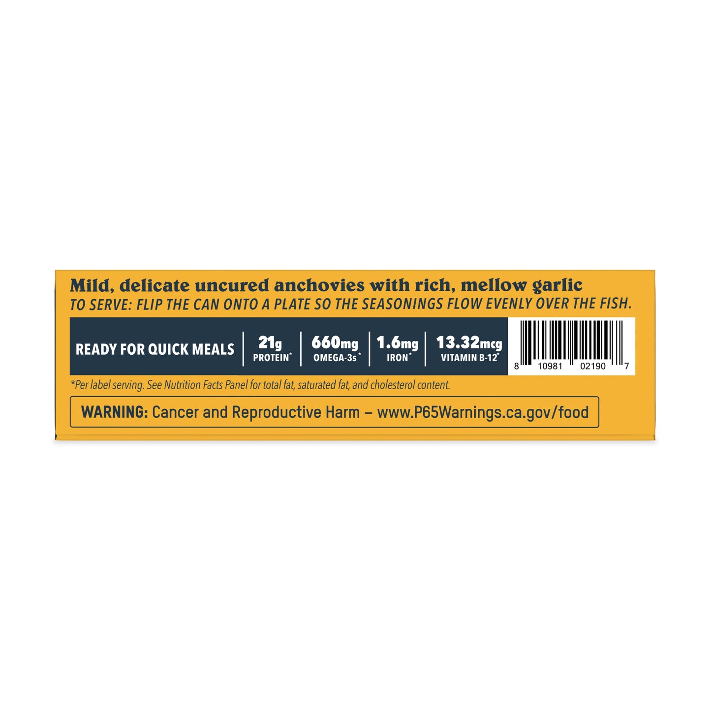 Roasted Garlic Spanish White Anchovies, 10 Pack Case