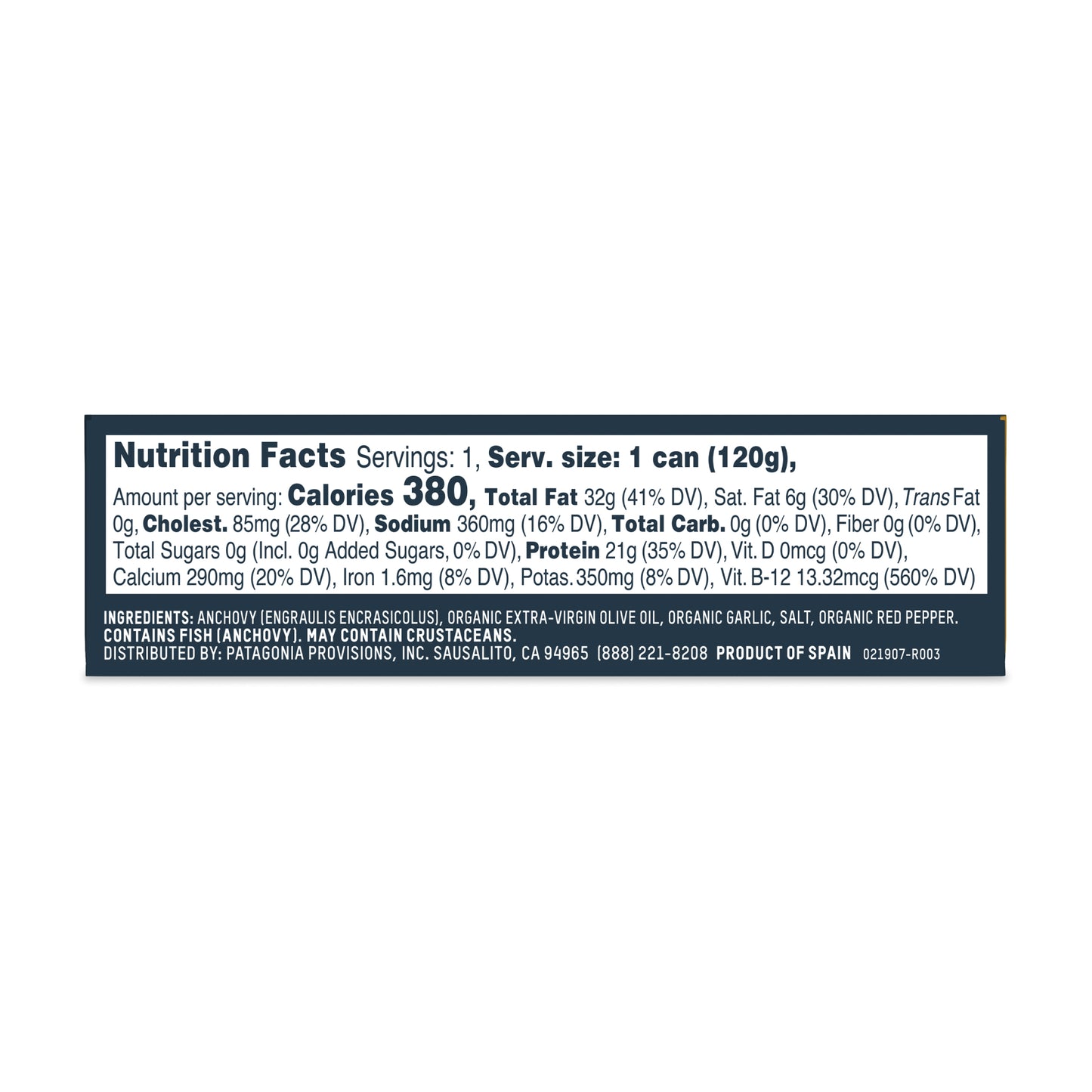 Roasted Garlic Spanish White Anchovies, 10 Pack Case