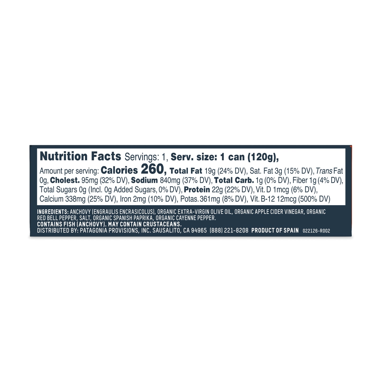 Spicy Anchovies, 10 Pack Case