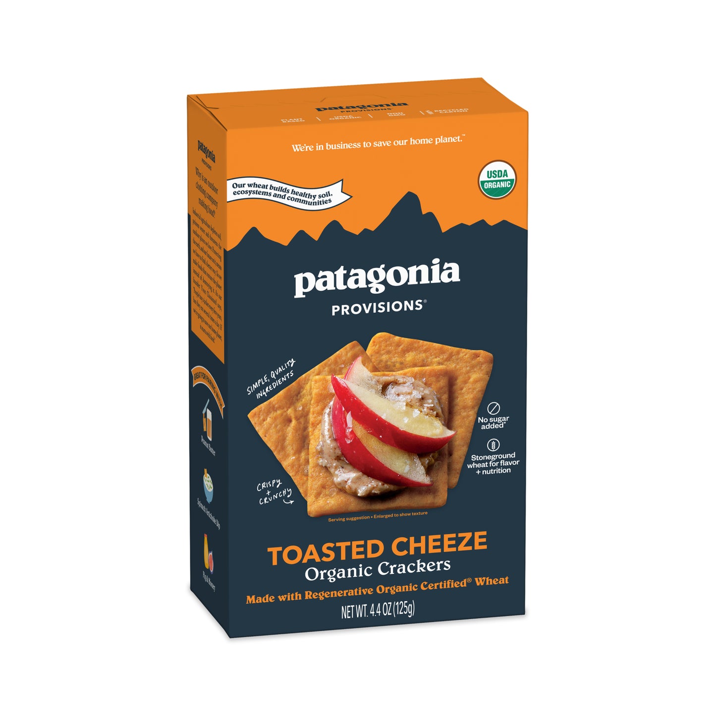 Organic Toasted Cheeze Crackers, 6 Pack Case