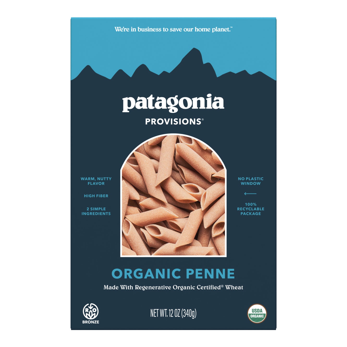 Organic Penne Pasta, 6 Pack Case