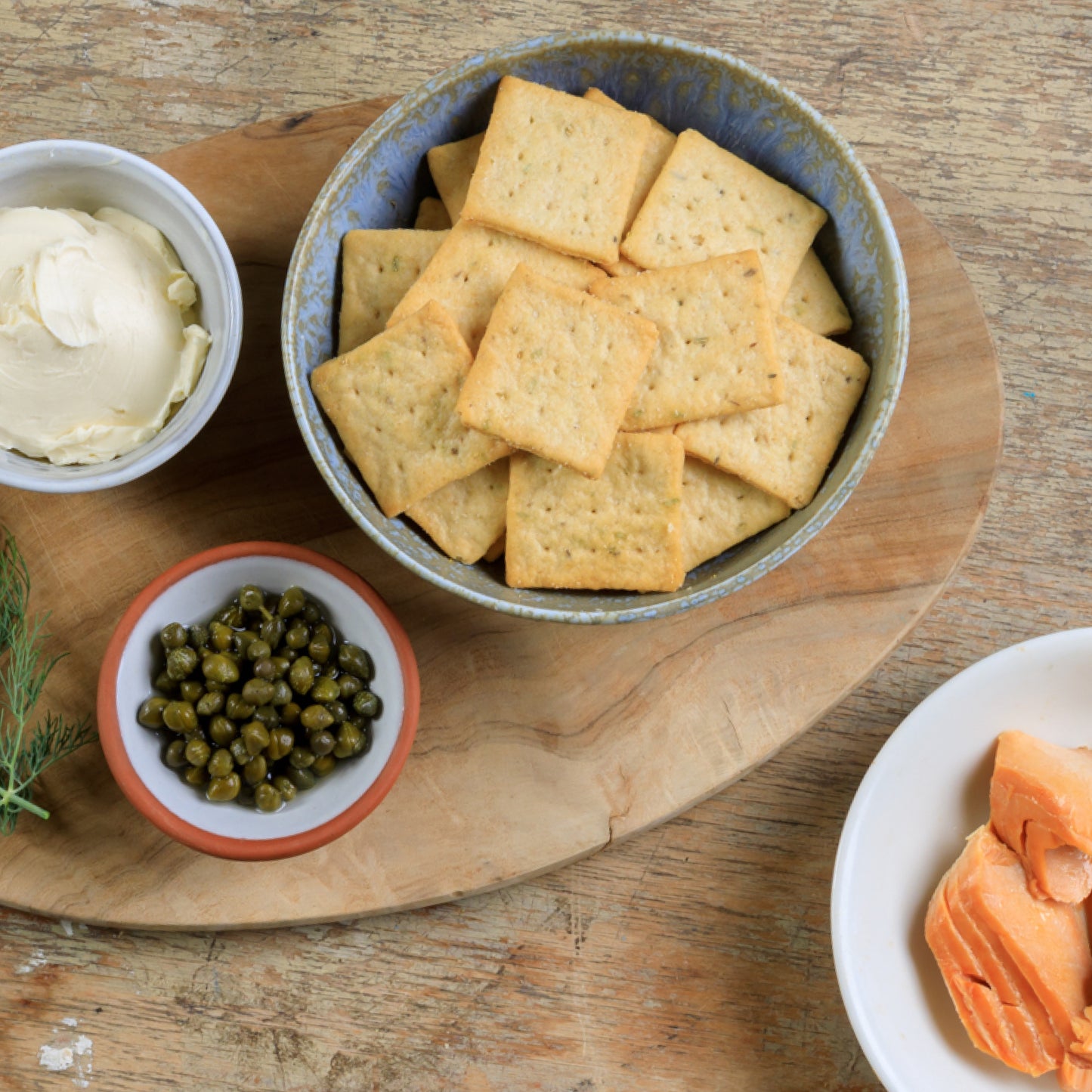 Organic Rosemary Garlic Crackers, 6 Pack Case