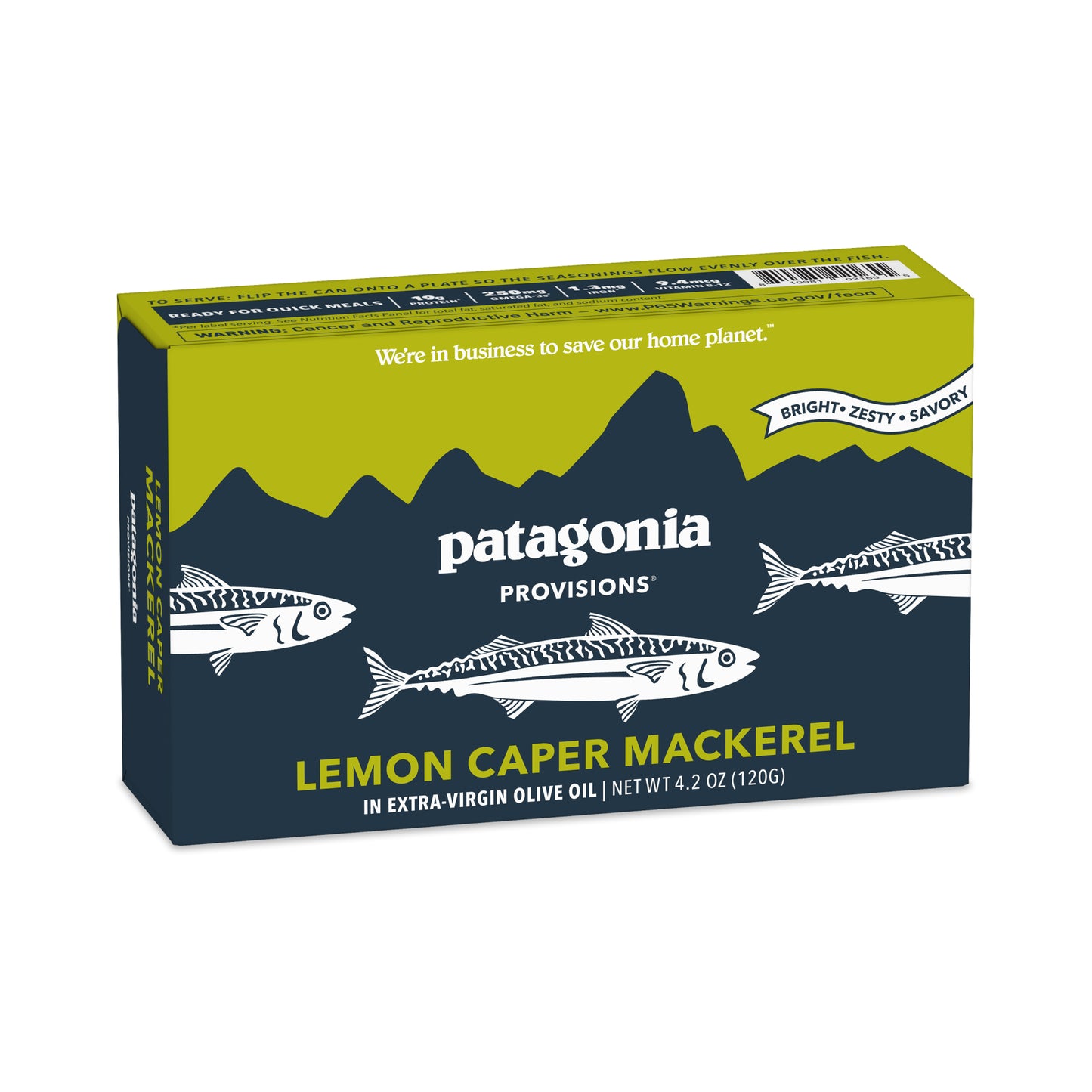 Lemon Caper Mackerel, 10 Pack Case