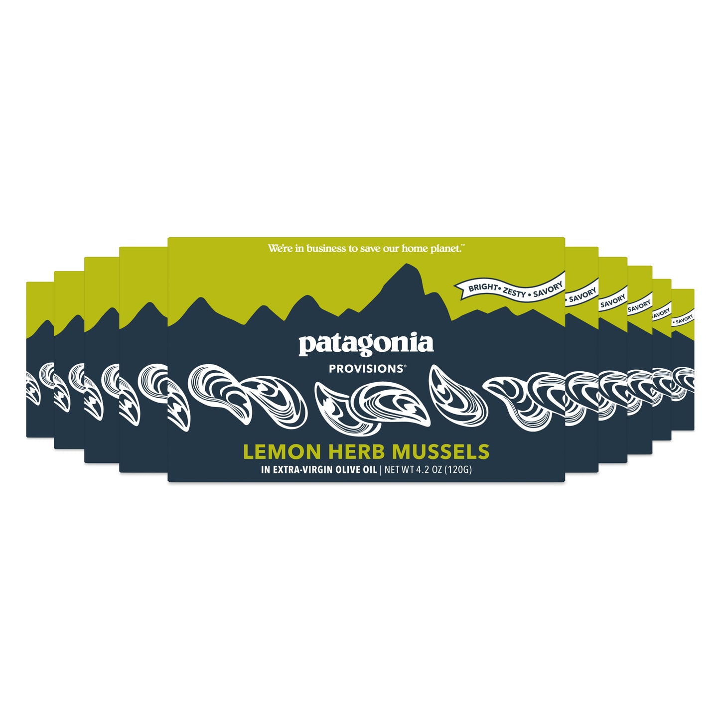 Lemon Herb Mussels, 10 Pack Case