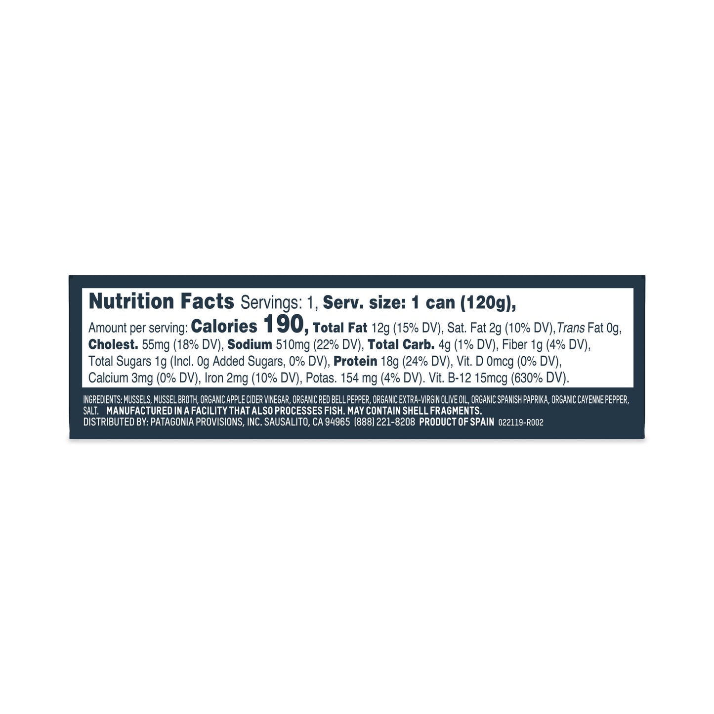 Spicy Mussels, 10 Pack Case