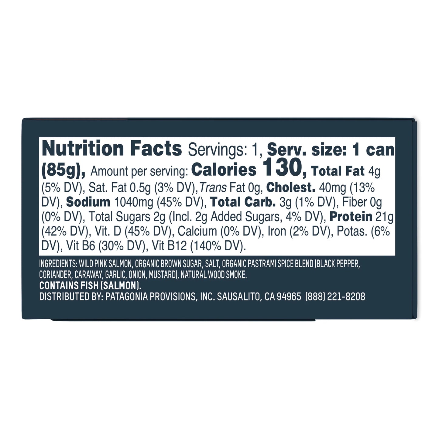 Wild Pink Salmon, Pastrami Spice 3oz, 12-Pack Case