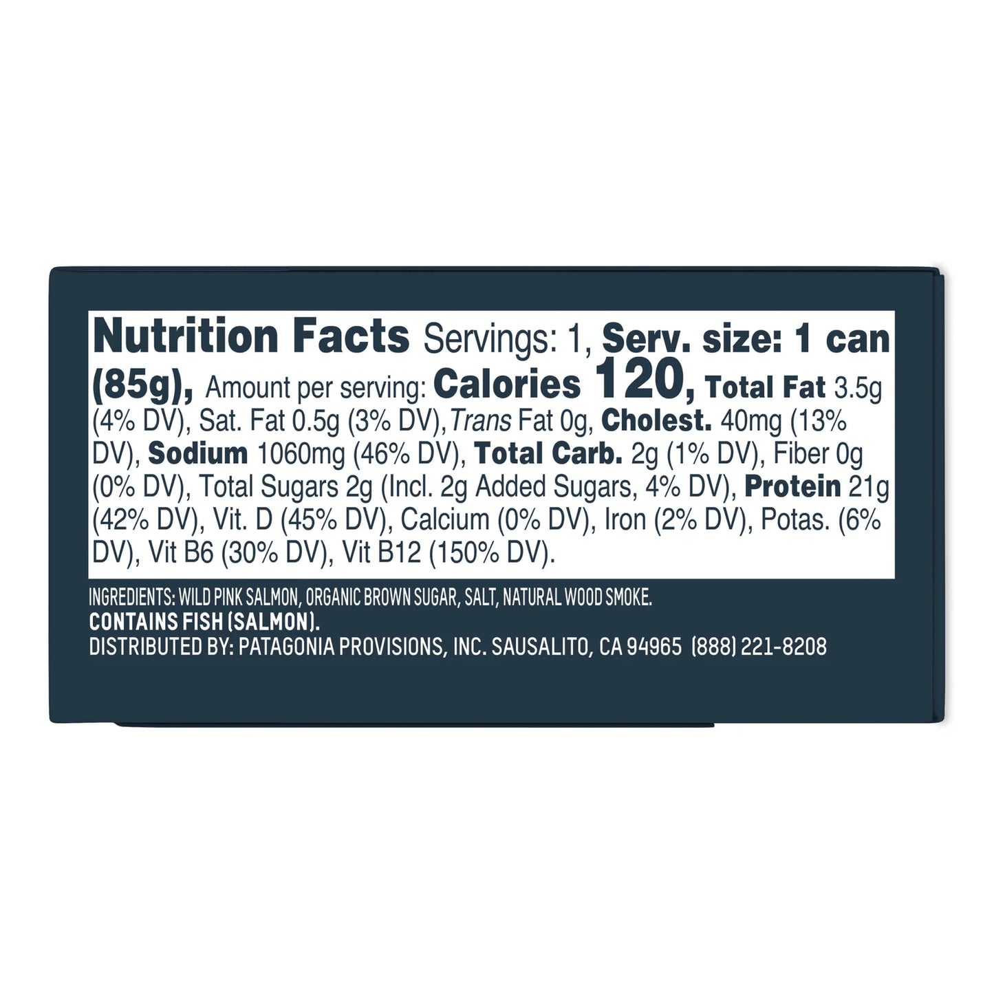 Wild Pink Salmon, Smoked 3oz, 12-Pack Case