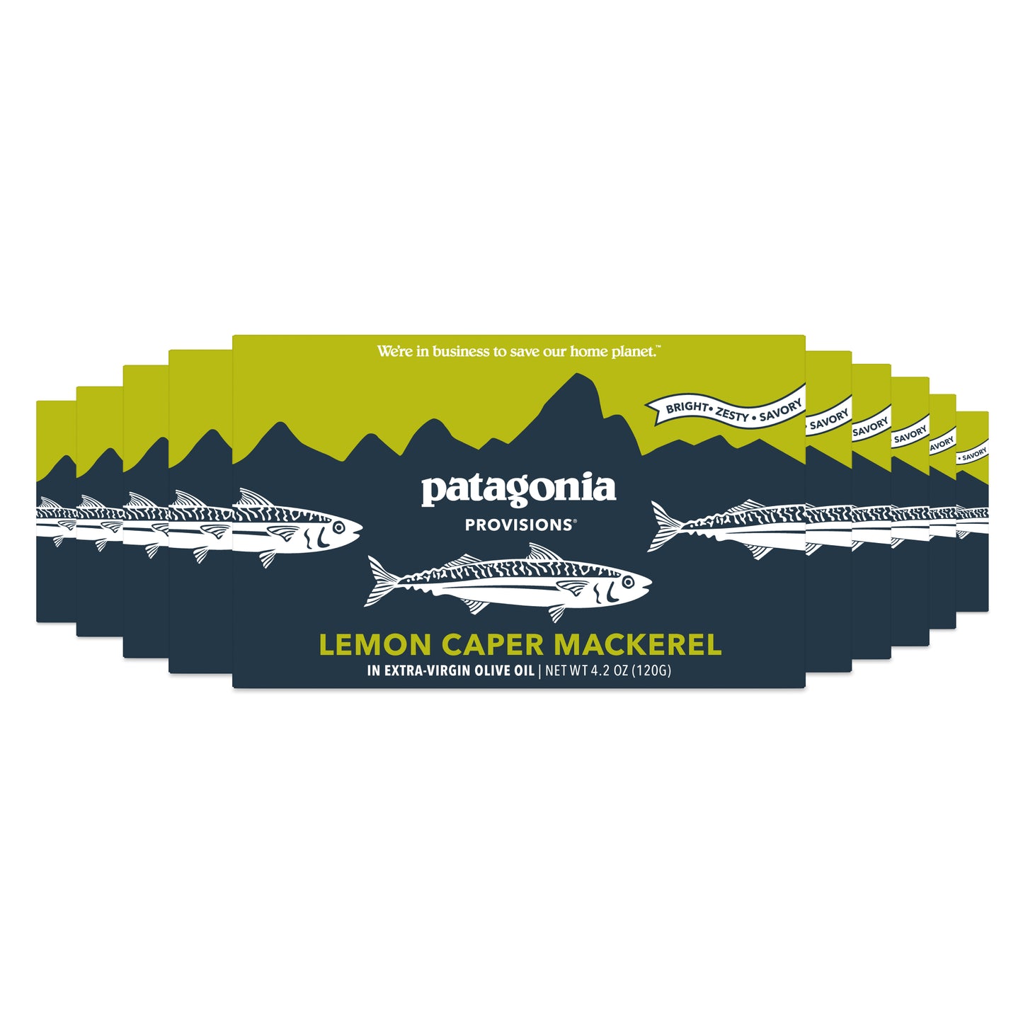 Lemon Caper Mackerel, 10 Pack Case