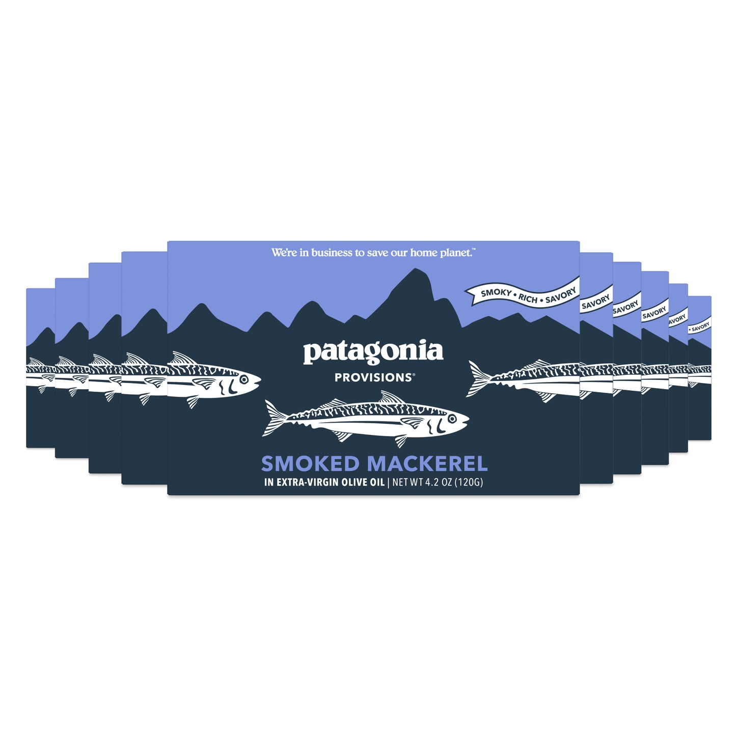 Smoked Mackerel, 10 Pack Case
