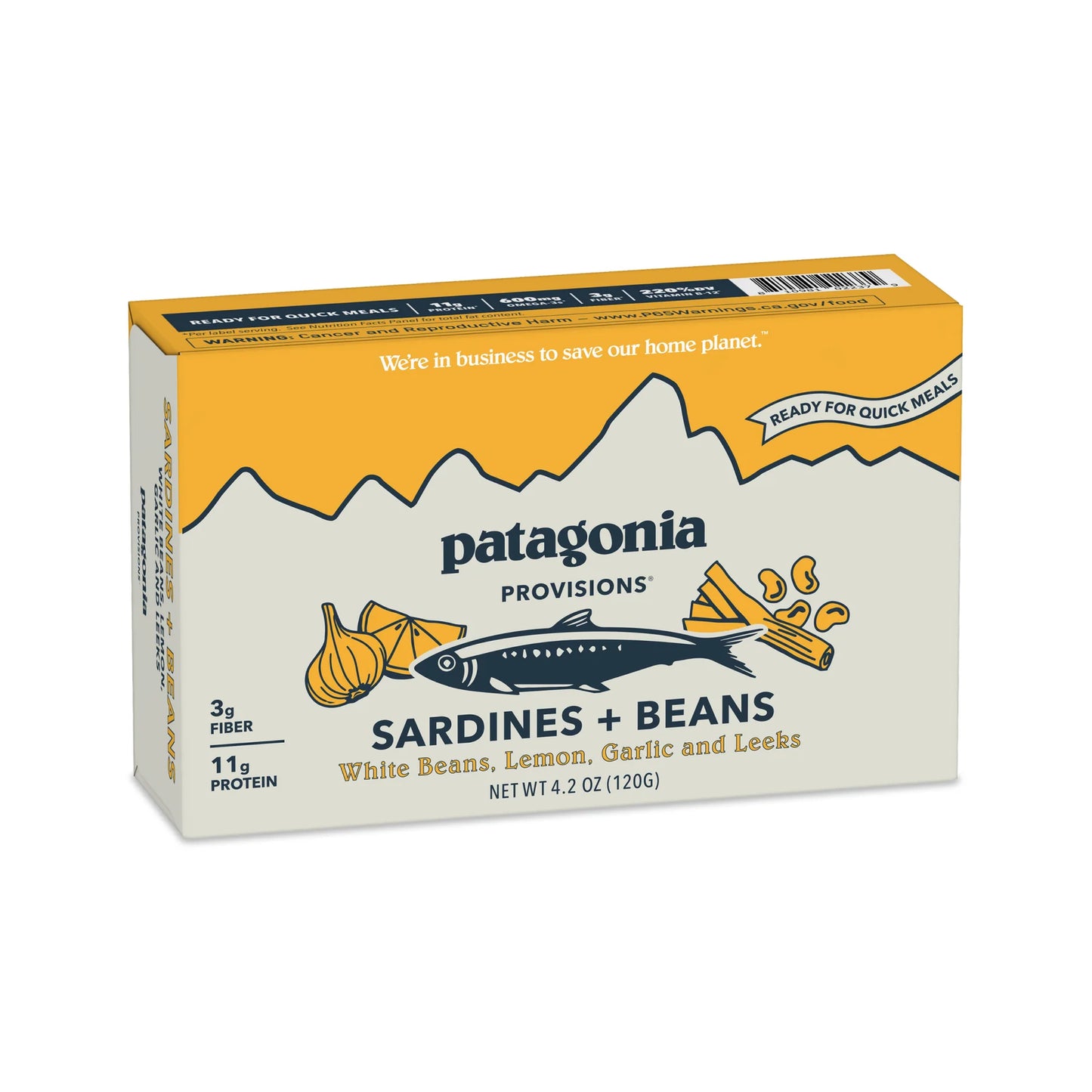 Sardines and Beans: White Beans, Lemon, Garlic and Leeks