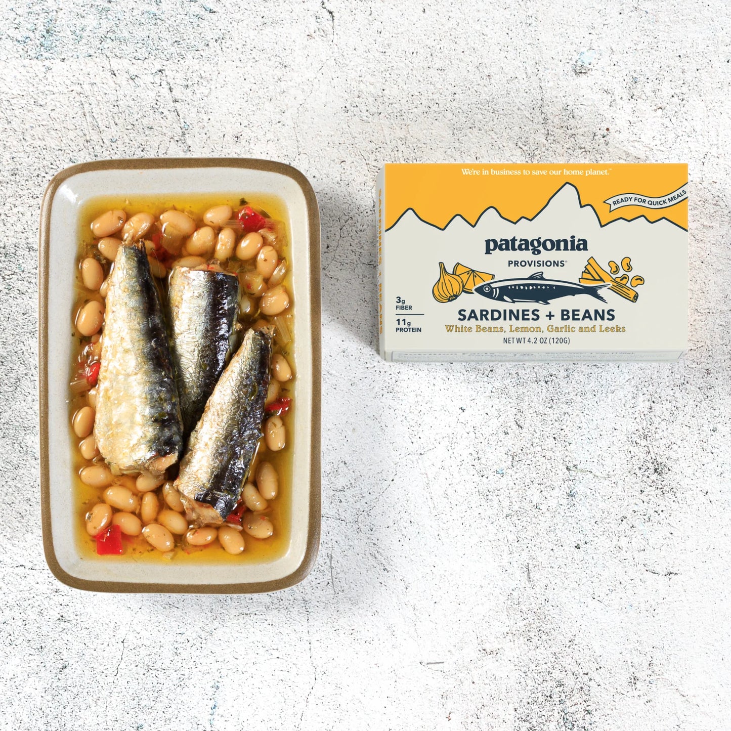 Sardines and Beans: White Beans, Lemon, Garlic and Leeks