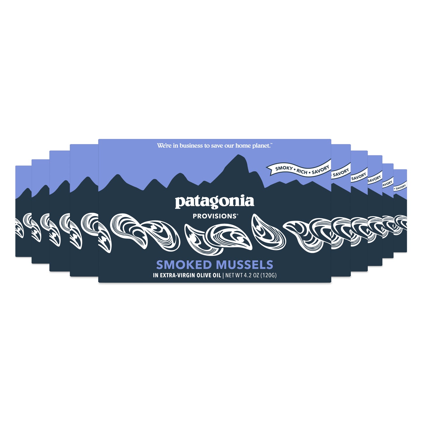 Smoked Mussels, 10 Pack Case