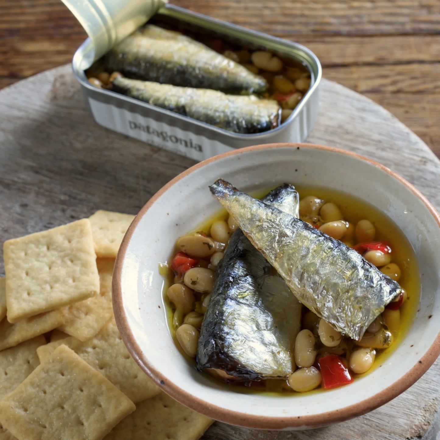 Sardines and Beans: White Beans, Lemon, Garlic and Leeks