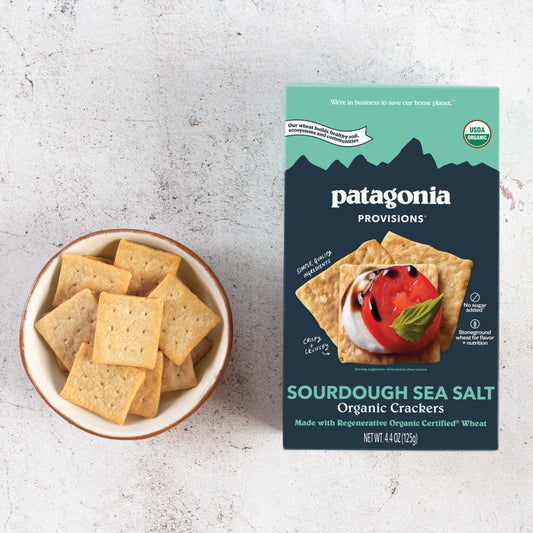 Organic Sourdough Sea Salt Crackers, 6 Pack Case