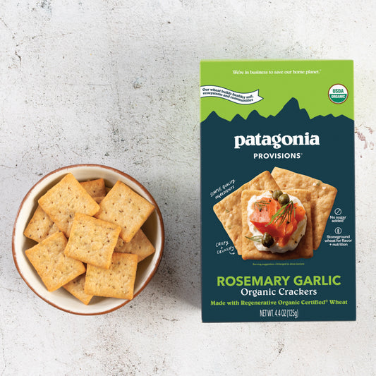 Organic Rosemary Garlic Crackers, 6 Pack Case